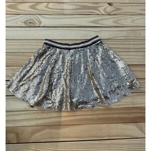 Girl's Jessica Simpson Sequin Skirt Champagne Gold Color Skirt Size 5